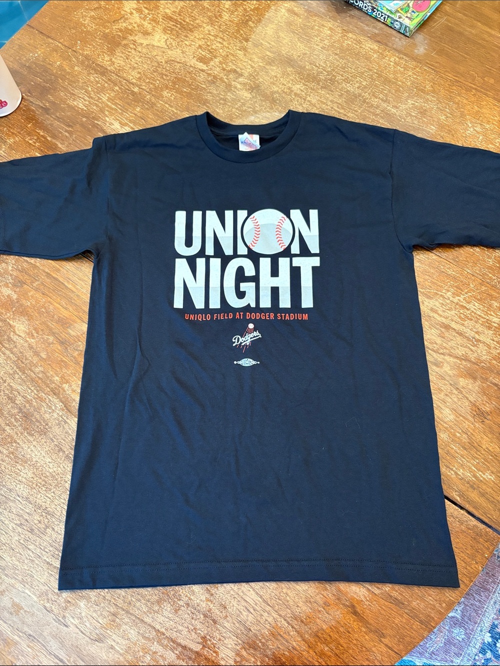Dark Blue 'Union Night' Dodgers Baseball Graphic Tee